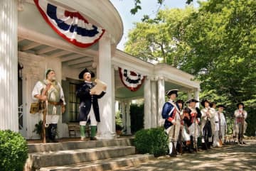 An annual 4th of July event hosted by Ringwood Manor features a reading of the Declaration of Independence.