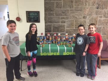 Norwood fifth-grade Student Council from left: Dylan Plescia, Cailyn Gibbons, Eddie Sullivan and Andrew Pinkus.