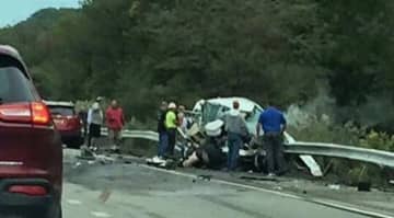 A passenger in a Toyota Highlander involved in the crash Tuesday was killed.