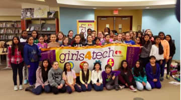 Sixth-grade girls from Ossining had the opportunity to participate in MasterCard's Girls4Tech program during their technology class.