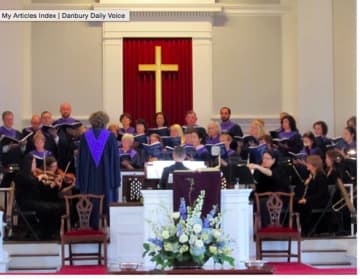 Congregational Church of New Canaan's choir. The community is invited to a free gala benefit concert at 7 p.m. on Saturday, May 14 at The Congregational Church of New Canaan, 23 Park St.