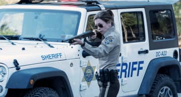 Actress Julianne Nicholson plays the sheriff in "Eyewitness," a 10-episode USA Network series based in the Village of Tivoli in Dutchess County.