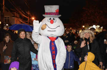 Corn cob pipe and all, Frosty will make his annual appearance in Armonk Nov. 26.
