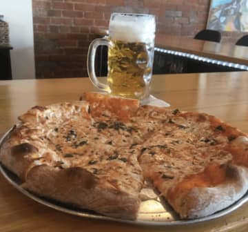 Artisan pizza is on the menu at Black Star Social in Red Hook.