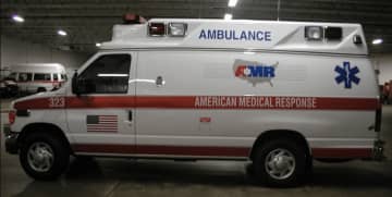 An ambulance from American Medical Response