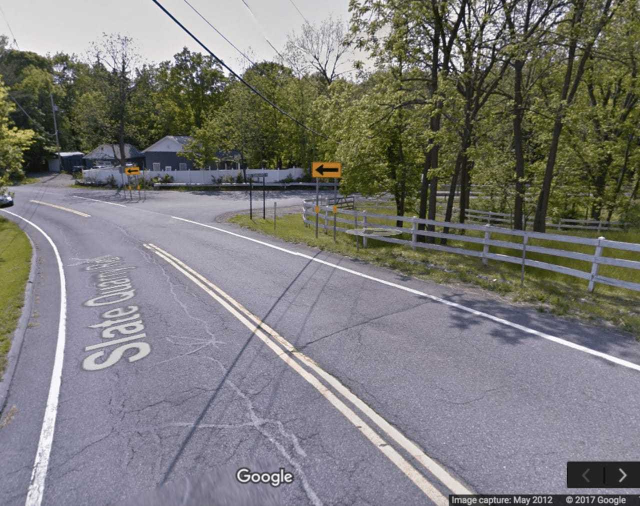 Slate Quarry Road near White Schoolhouse Road in Rhinebeck.