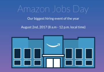 Amazon will hire 50,000 new employees Wednesday.