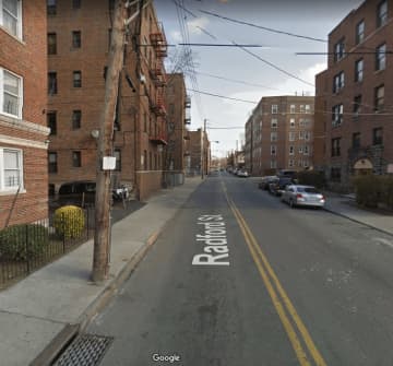 Radford Street in Yonkers where a 17-unit apartment building sold for $2.1 million.