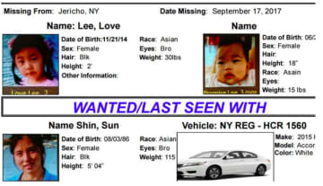 A New York State Amber Alert has been activated after the abduction of two young girls in Jericho in Nassau County on Long Island.