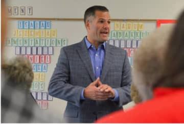 Dutchess County Executive Marc Molinaro, a Republican, won a GOP straw poll supporting his candidacy for New York governor.