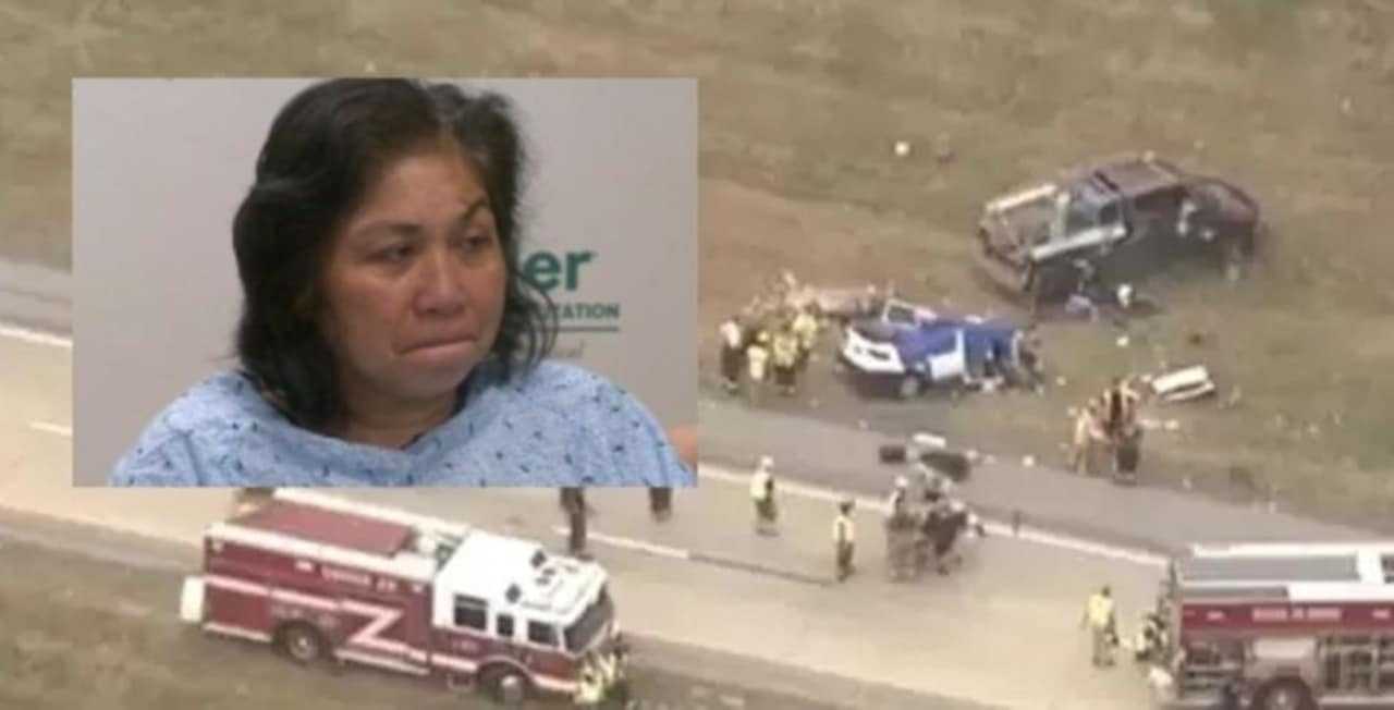 Mary Ballocanag escaped a horrific accident that killed her husband and four daughters earlier this month with only broken bones. It's the pain inside, however, that she says is unbearable.