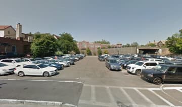 <p>The parking lot in Scarsdale, on Popham Road, where a car was stolen.</p>