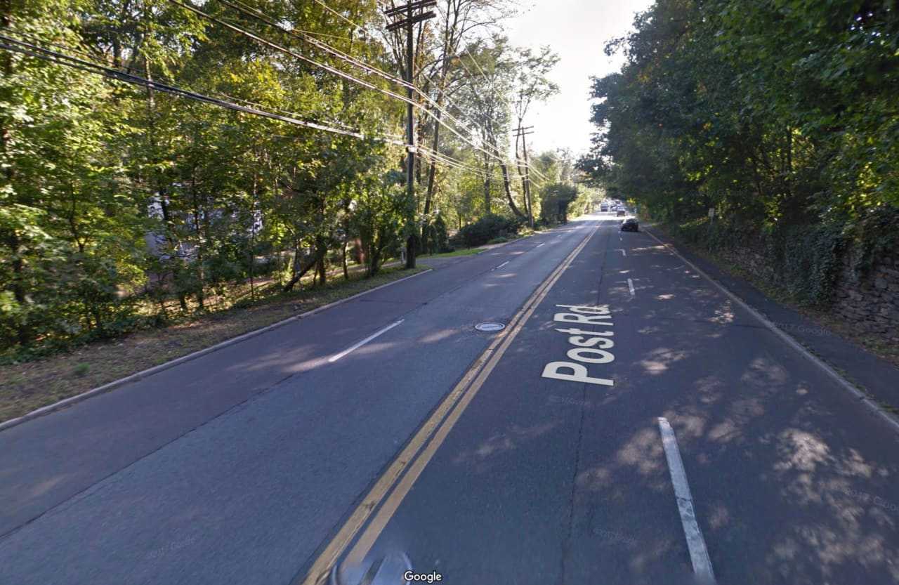 <p>The car came to a rest outside 1130 Post Road in Scarsdale.</p>