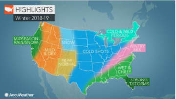 A look at the weather pattern for the winter according to AccuWeather.com.