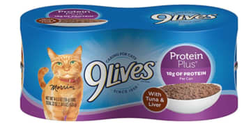 The recalled products include 9Lives Protein Plus With Tuna and Chicken and 9Lives Protein Plus with Tuna and Liver.