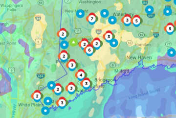 Eversource power outage map.