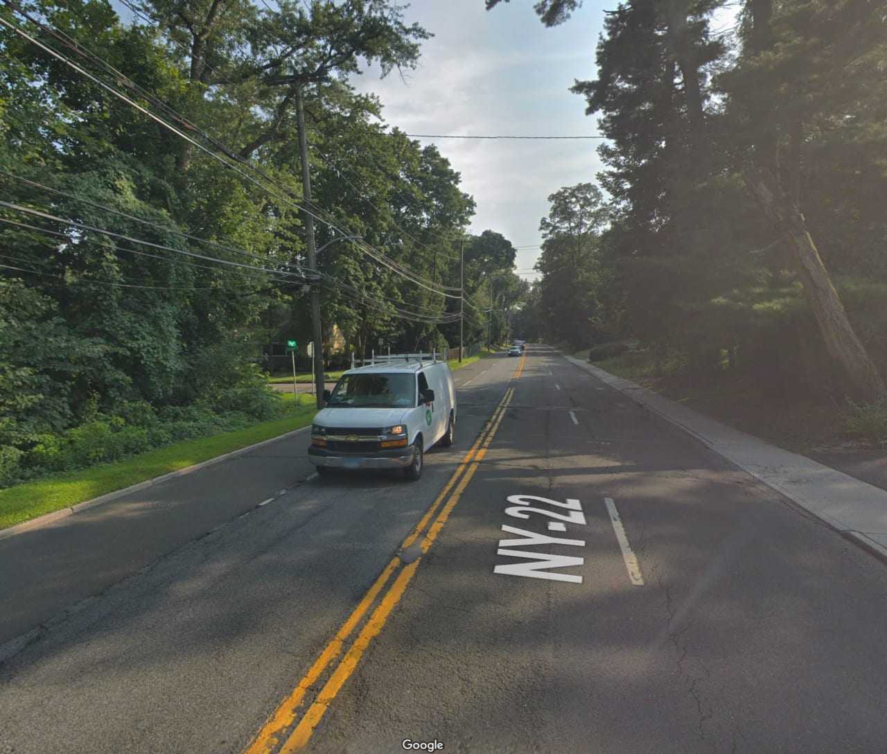 A man covered in vomit and asleep behind the wheel on Post Road in Scarsdale was arrested for alleged impaired driving.