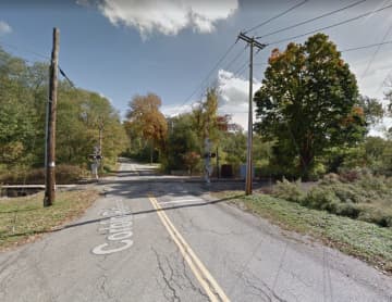 A car was hit by a train in Pawling.