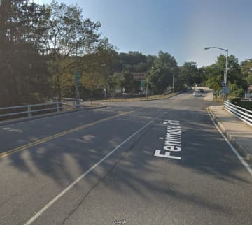 Fenimore Road near the entrance to the Bronx River Parkway in Scarsdale.