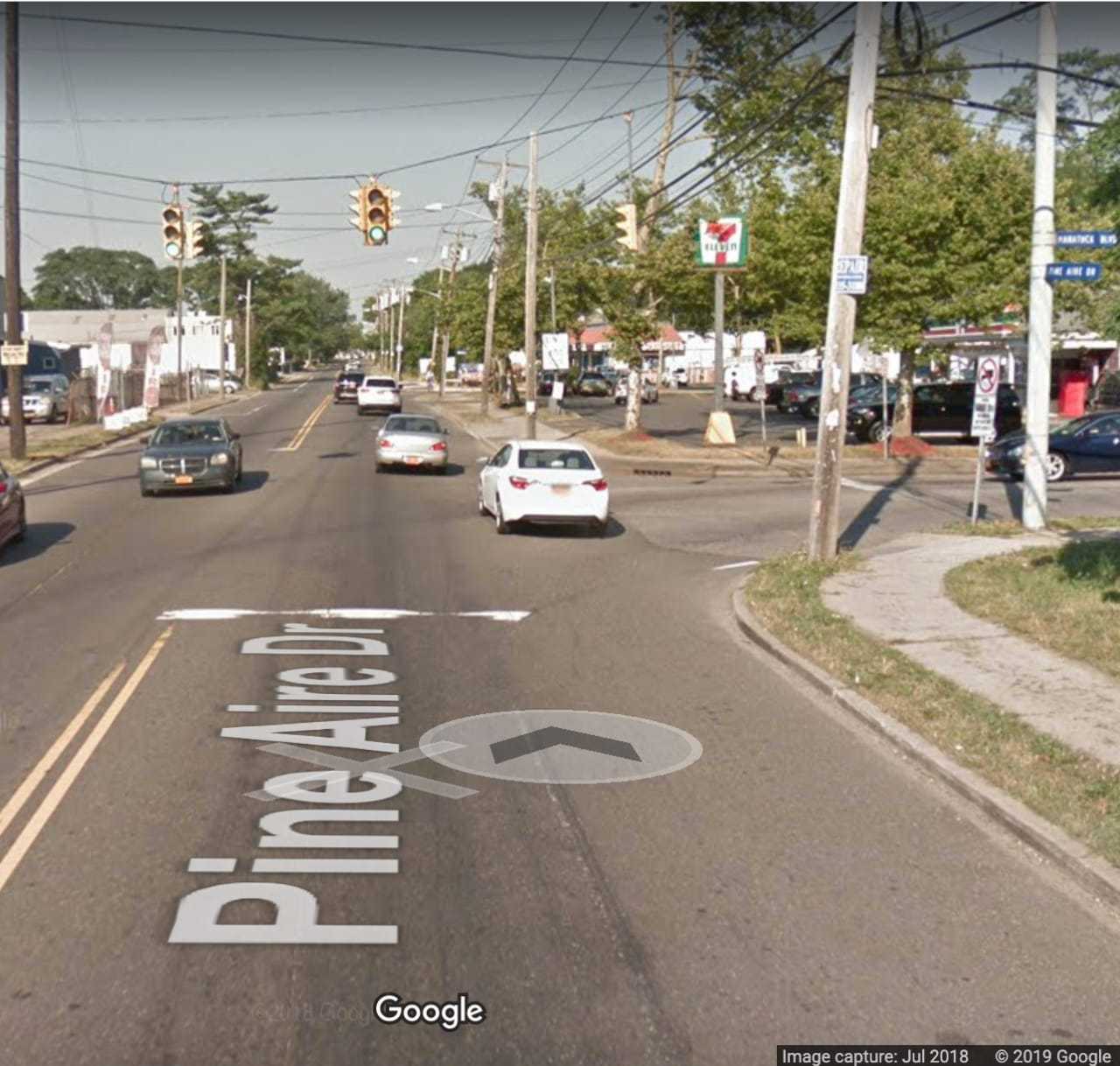 Pine Aire Drive at the intersection of Manatuck Boulevard in North Bay Shore.
