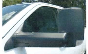 Police are looking for a Dodge Ram pickup truck with a damaged towing mirror that was involved in a hit-and-run crash.