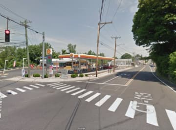 The Shell gas station on Main Street in Ansonia, where the clerk was stabbed.