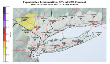 A look at projected ice accumulations.