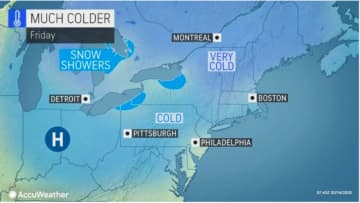 A look at the cold air mass.