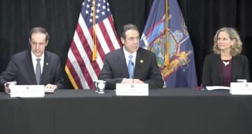 New York Gov. Andrew Cuomo was on Long Island to offer an update on coronavirus in the area.
