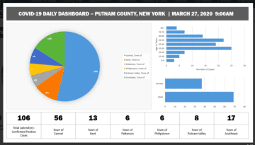 A breakdown of cases in Putnam County by number and percentage.
