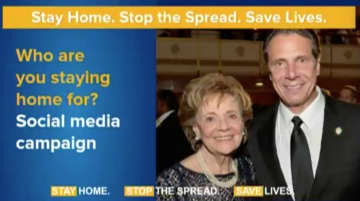 New York State has launched the "I Stay At Home" social media campaign to combat the spread of COVID-19.