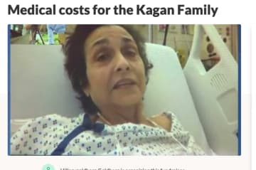 Margot Kagan recovers at the hospital after a Hackensack attack that left her with a broken tibia.