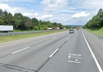 Route 78 westbound in Union Township, Hunterdon County