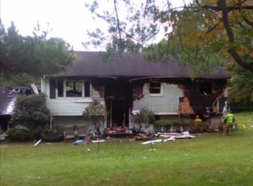 The blaze broke out at 435 Bellwood Avenue just after 11 a.m., Pattenburg Volunteer Fire Company officials said.