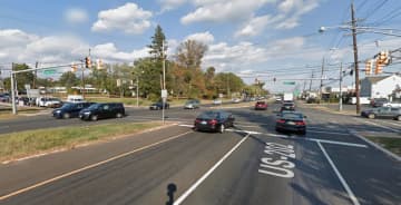 Intersection of Route 202 South and First Avenue in Raritan