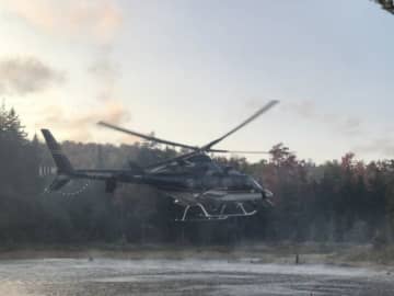 A New York State Police helicopter that had to make a flight path change to avoid snow squalls awoke quite a few Dutchess County residents.