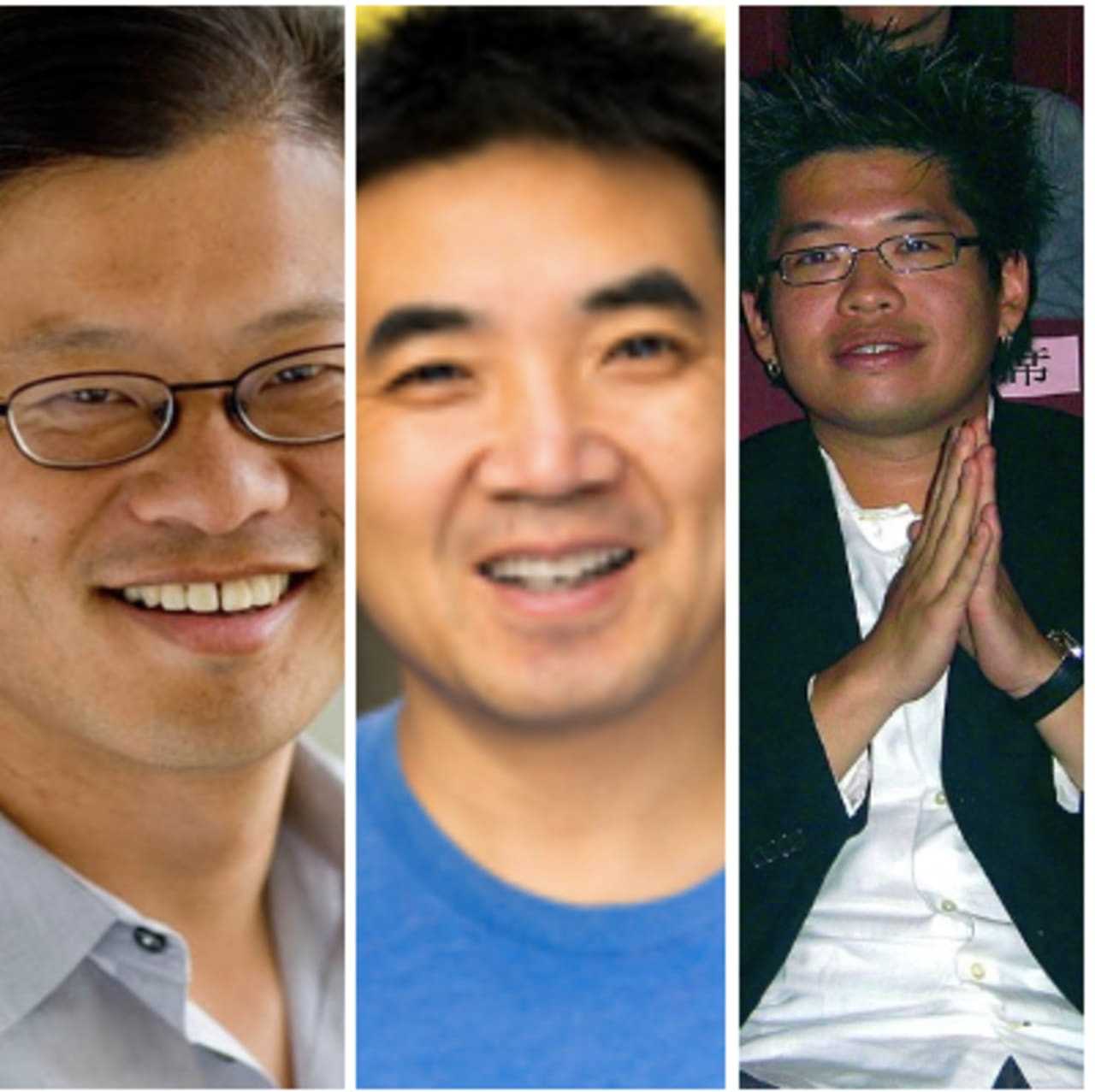 Left to right: Jerry Yang, Eric Yuan and Steve Chen — the co-founder of Yahoo, CEO and founder of Zoom and co-founder of YouTube, respectively.