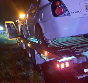 The driver of a Nissan Altima was arrested for DWI after crashing into a guardrail on Route 78 eastbound in Hunterdon County Thursday night, state police said.