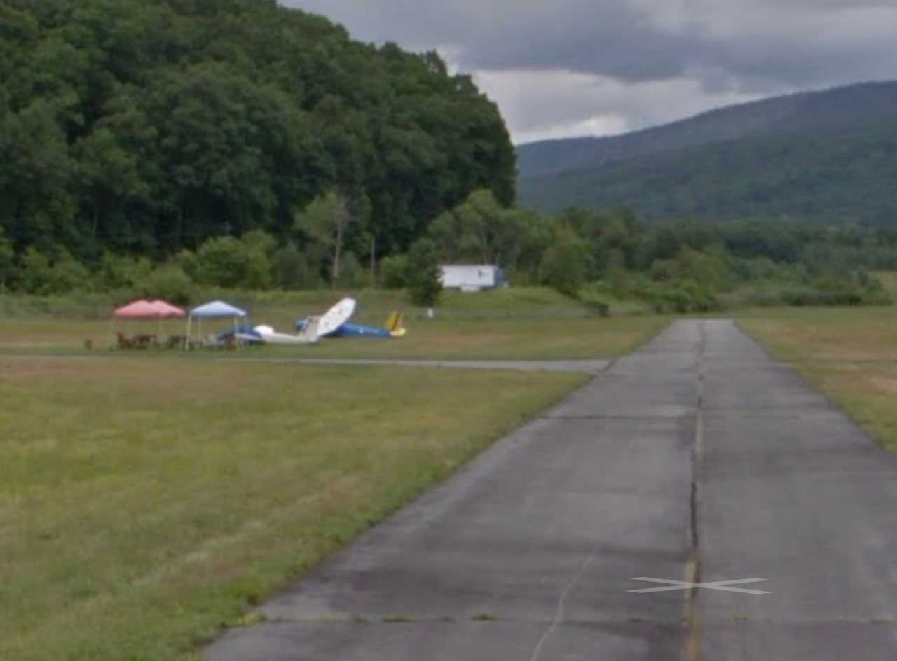 The area of the crash.