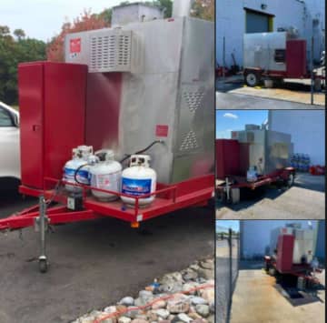 A portable barbecue trailer allegedly was stolen from a food business in South Jersey.
