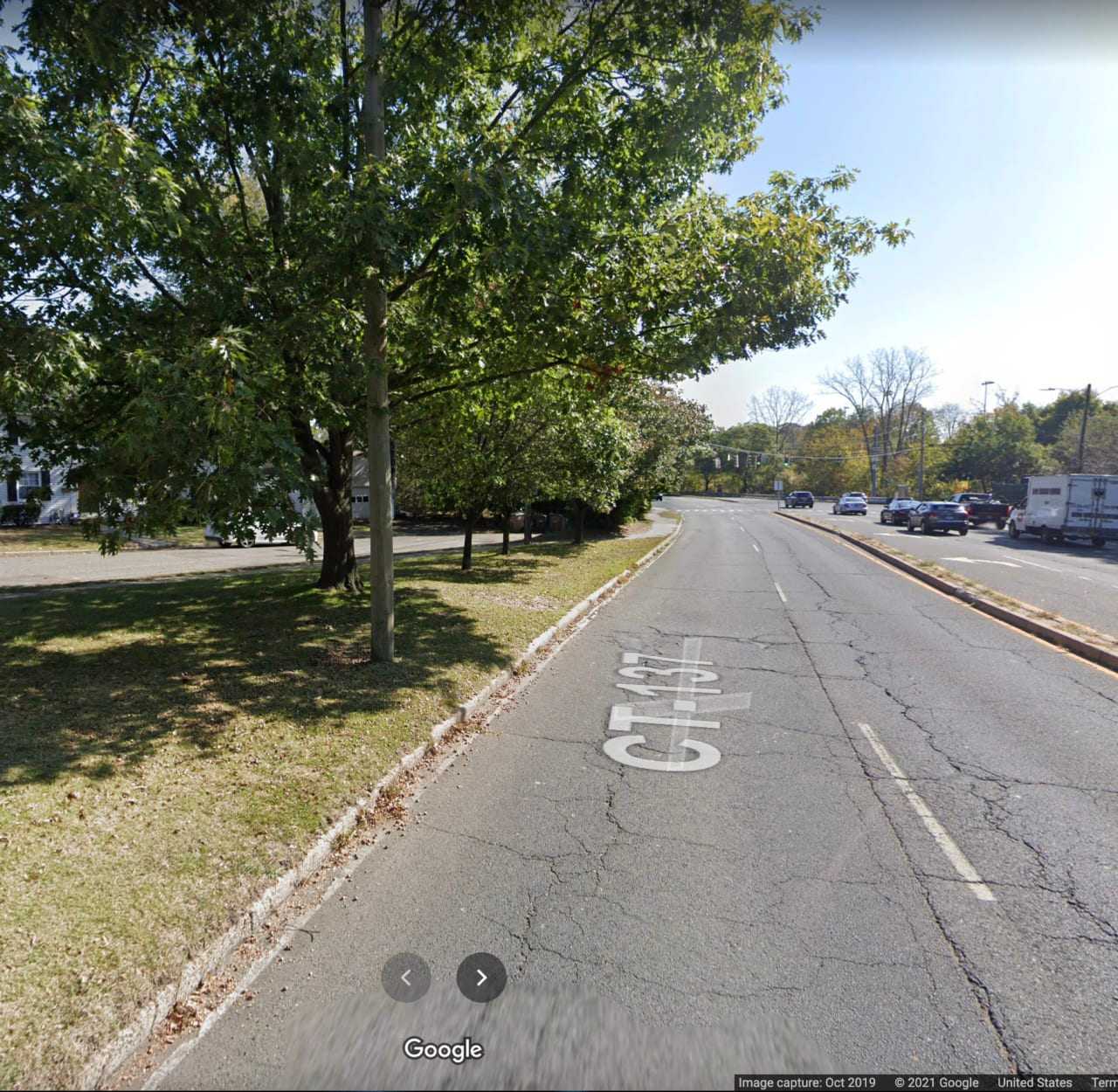 The area of the crash.