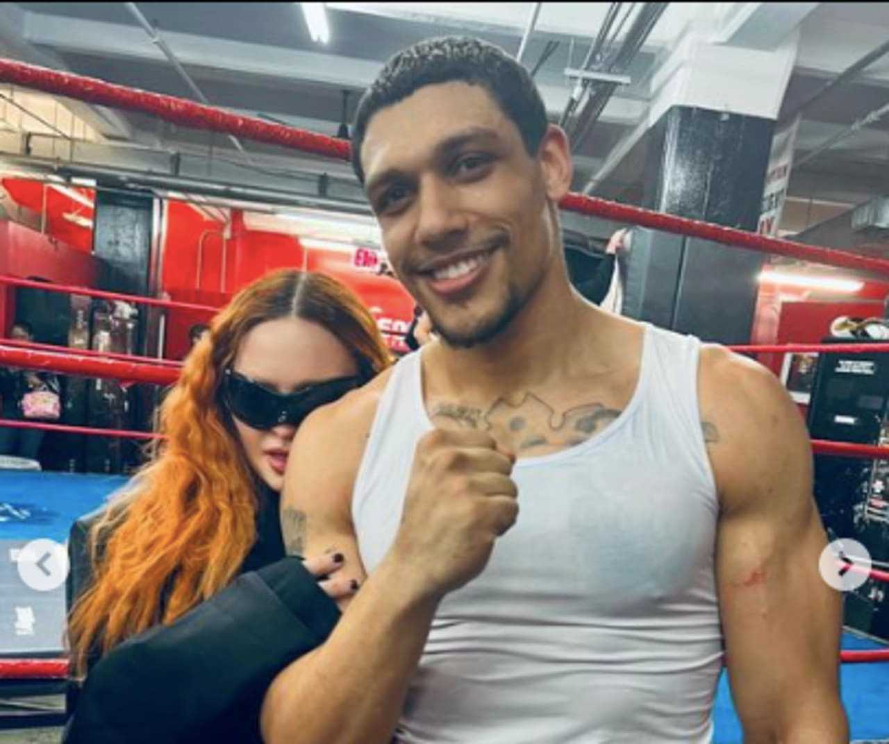 Madonna and Josh Popper.