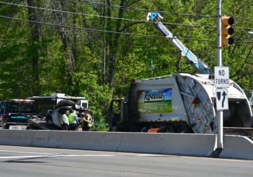 A man was killed in a fiery crash with a garbage truck before dawn on Monday, May 8, Pequannock Police have confirmed.
