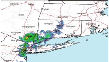 A radar image of the region at around 9 a.m. Tuesday, June 6.