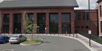 The Hartford Public Safety Complex. A detective was recently suspended following an internal investigation into a confrontation he had with two teens.
