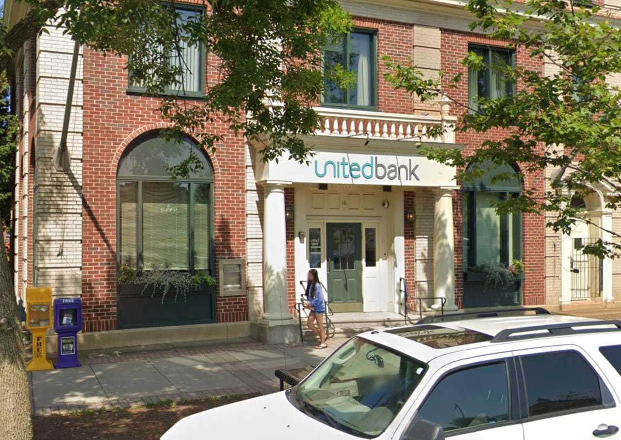 People's United Bank is being sold to M&T for billions. In this photo is one of the People's branches in Westfield, Massachusetts - it says United Bank on the sign because People's purchased United in 2019.