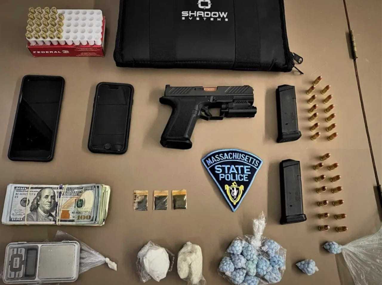 Items allegedly seized during a Springfield bust on March 1
