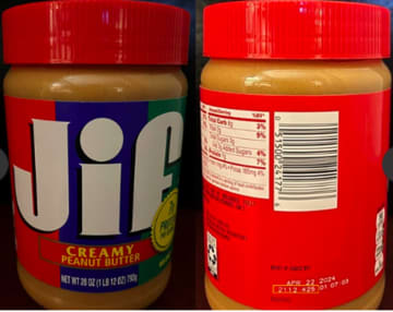 The recalled Jif brand peanut butter.
