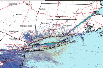 A radar image of the region shows clouds thickening on Wednesday morning, March 22.