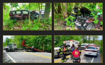 A look at the crash scene on Saturday, May 13.